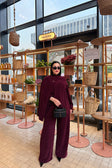 Leen burgundy set