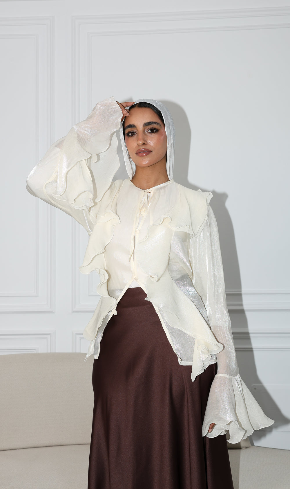 Layered Ruffle Blouse