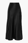 Black Satin Skirt