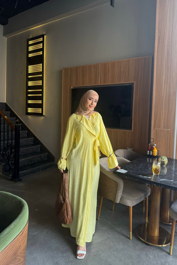 Yellow Open dress