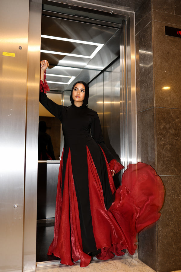 Fayrouza dress (burgundy)