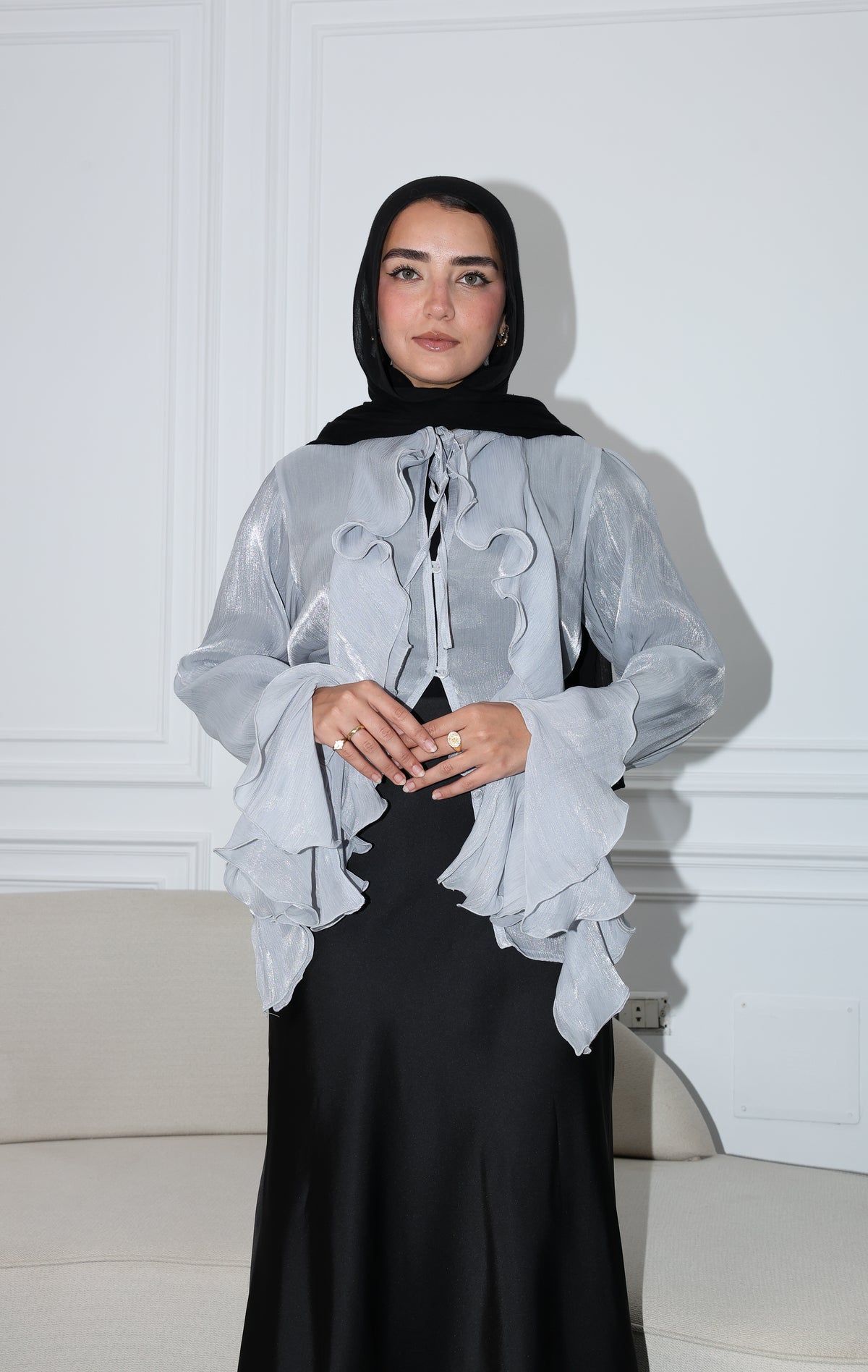 Layered Ruffle Blouse