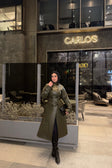 Olive long coat, Olive