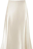 Satin creamy skirt, Creamy