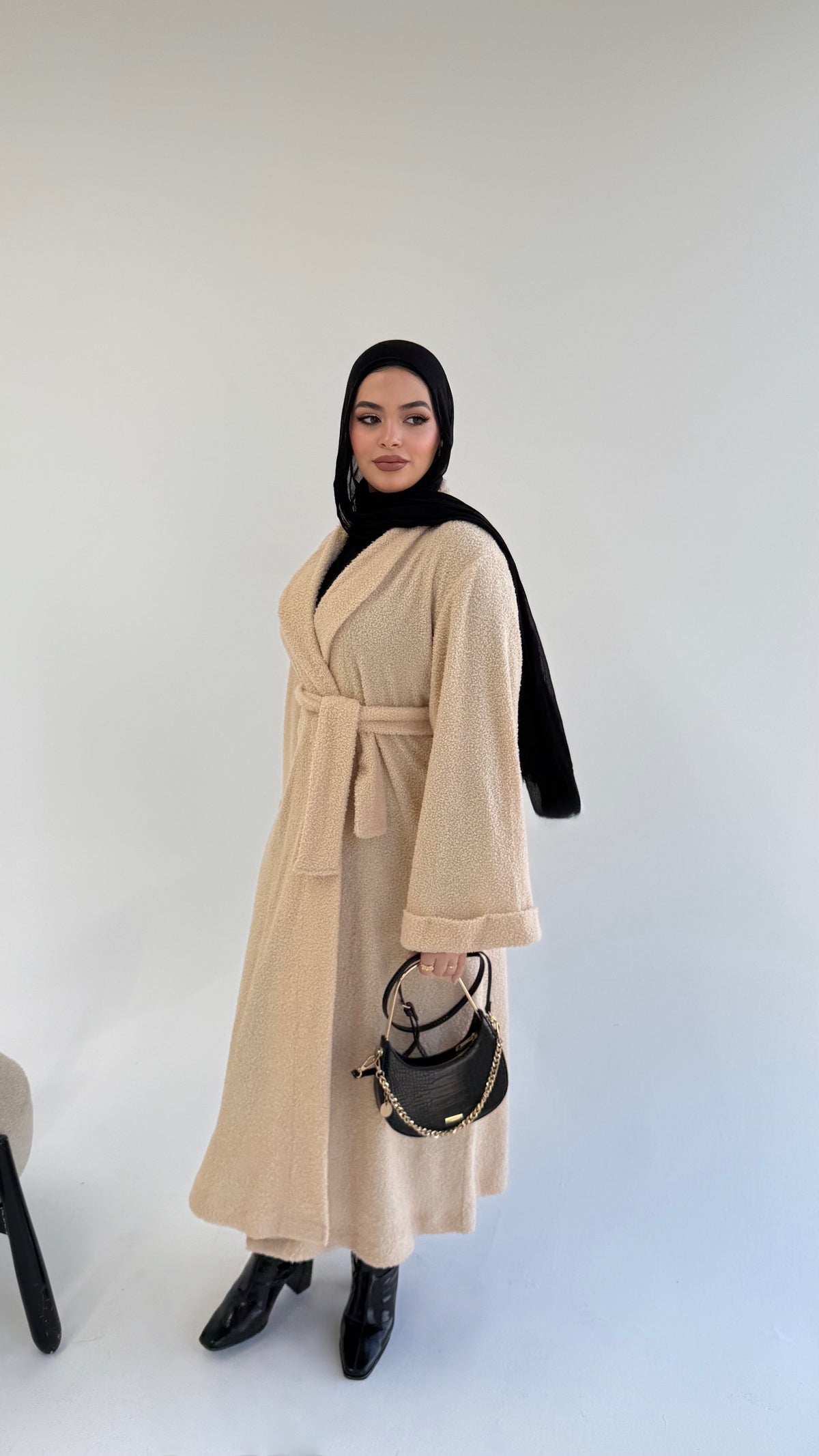 Oversized Belted Cardigan