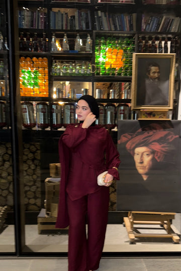 Lara Set ( Burgundy)